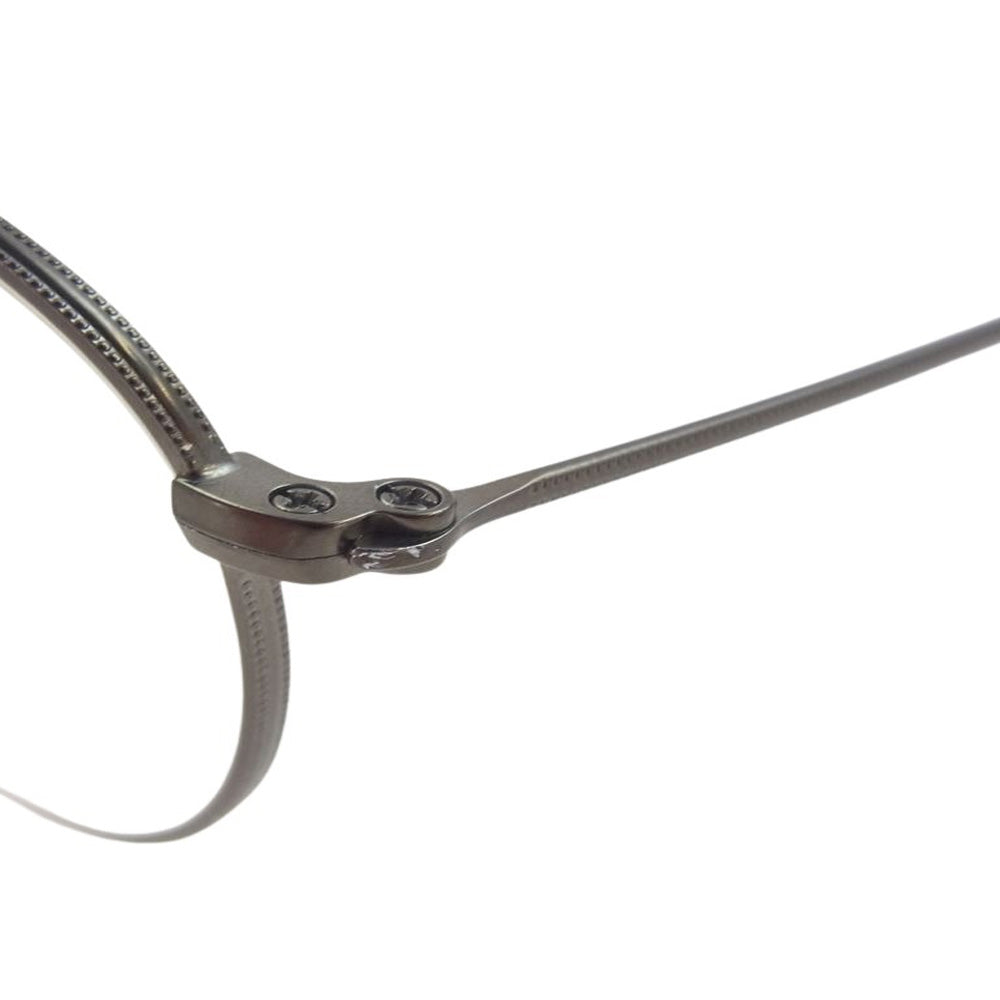 Ray-Ban レイバン RB-3447V ラウンド メガネ アイウェア シルバー フレーム:シルバー、ブラック系 50□21【中古】