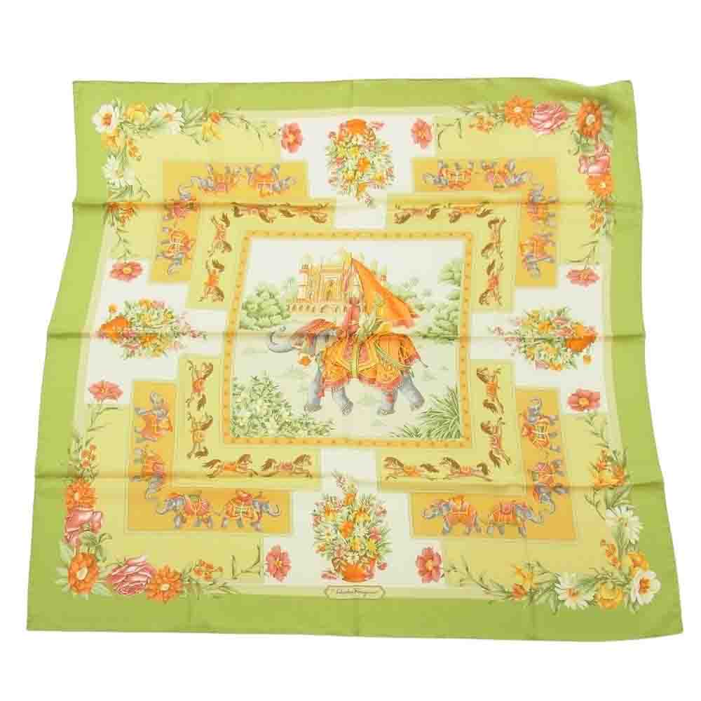 Salvatore Ferragamo サルヴァトーレフェラガモ アニマル柄 シルク