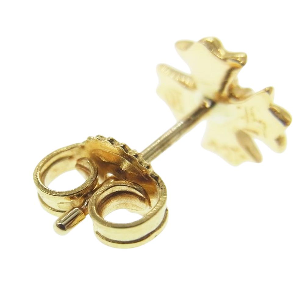 CHROME HEARTS クロムハーツ(原本無) 22K No2 CH PLS DIA CHプラス スタッドピアス ダイヤ ゴールド系【中古】
