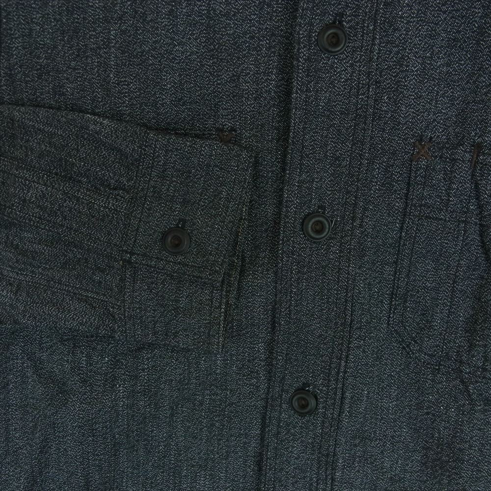 FREEWHEELERS フリーホイーラーズ UNION SPECIAL OVERALLS 長袖 ワーク シャツ ダークグレー系 14【中古】