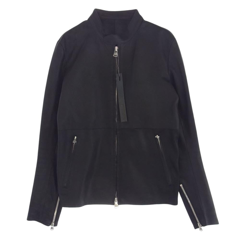 BACKLASH黒レザーシングルライダースジャケット BACKLASH黒レザー