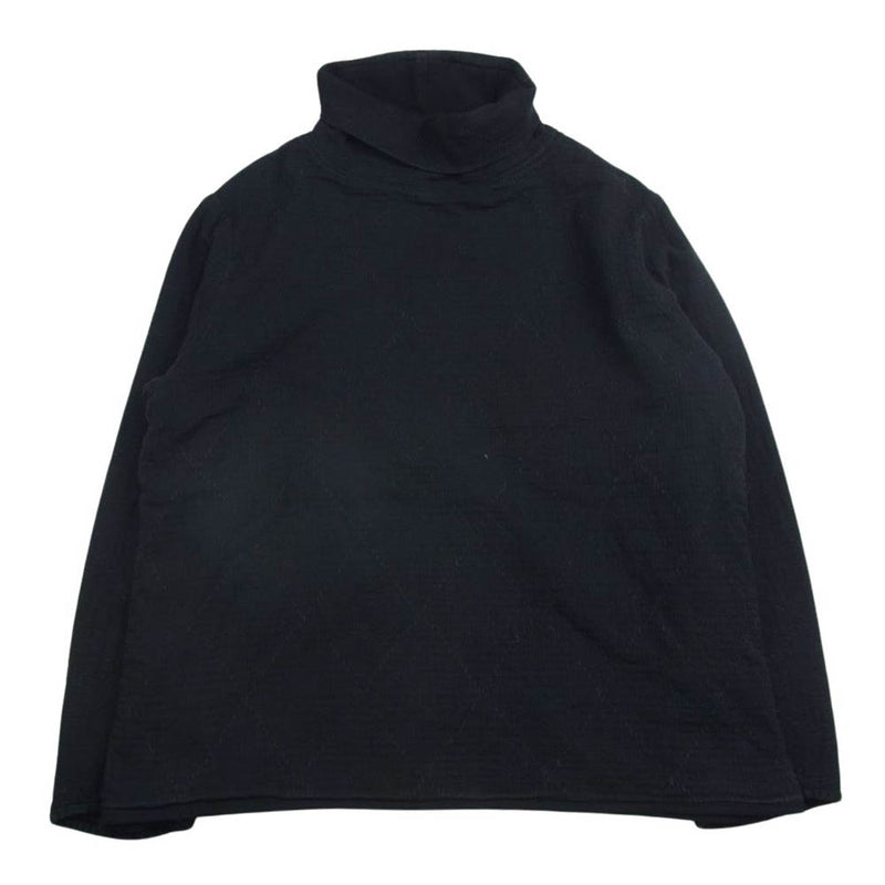 PORTER CLASSIC ポータークラシック 21AW SASHIKO STRETCH BEATNIK TURTLENECK 刺し子 ストレッチ  タートルネック スウェット ブラック系 M【中古】