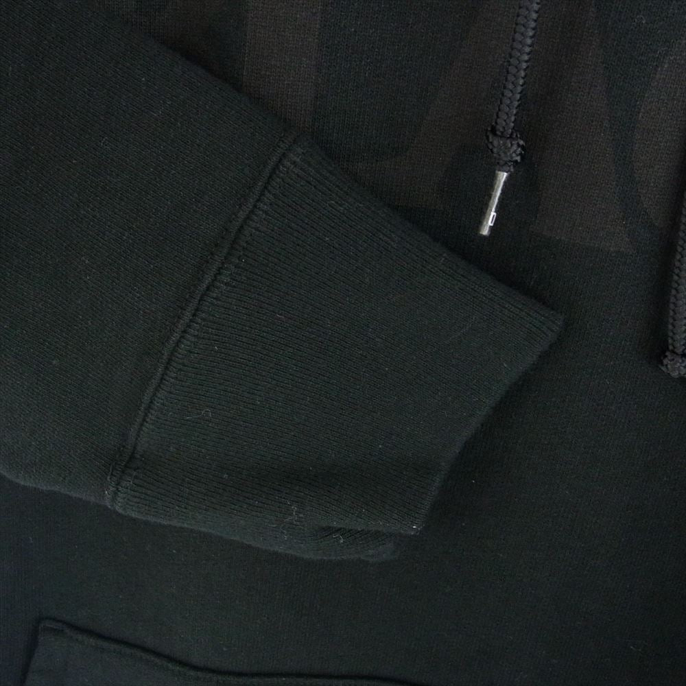 シークエル SQ-22SS-HD-02 HOODIE ロゴ プリント スウェット パーカー フーディ ブラック系 XL【中古】