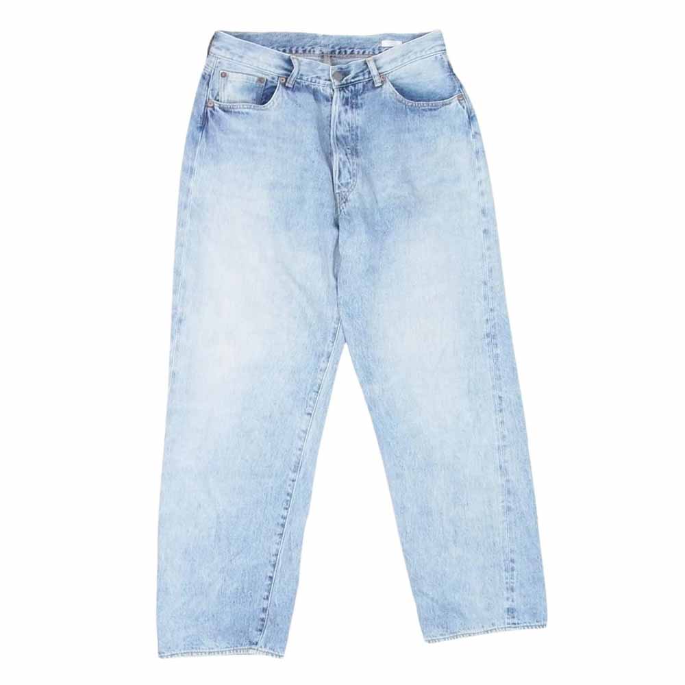COMOLI コモリ 23SS X01-03004 ブリーチ加工 5P 5ポケット ボタン 