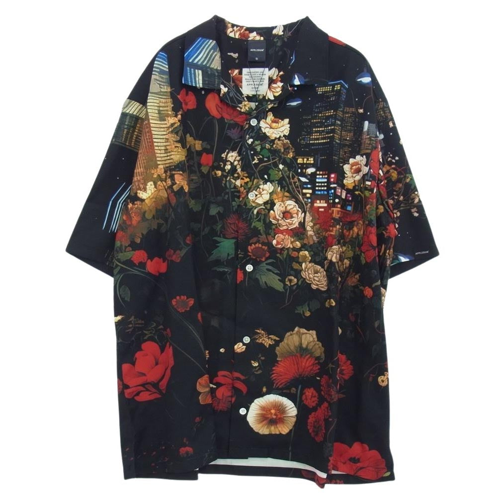 【希少】APPLEBUM Utopia アロハシャツ M 希少 ユートピア 美品 アップルバム 2410203 Utopia Aloha Shirt ユートピア 総柄 半袖