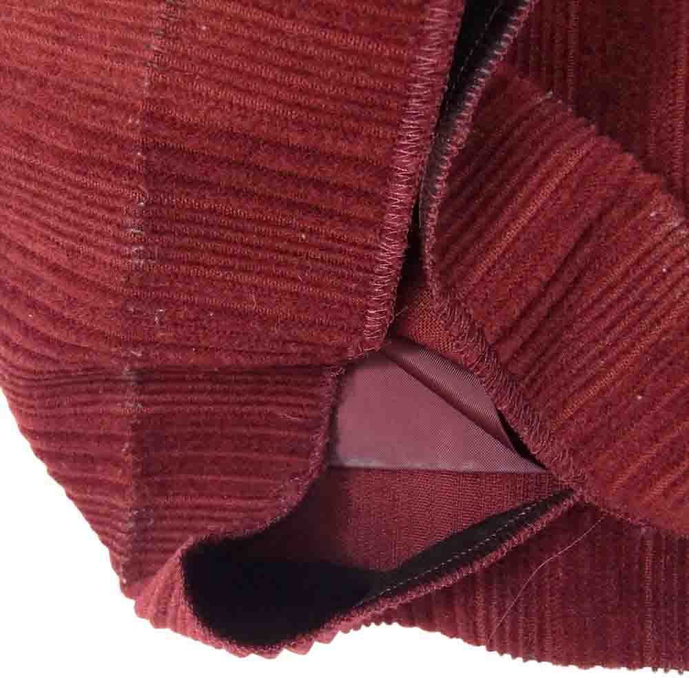 ジュンミカミ 21AW ウール コーデュロイ パンツ エンジ系 6【中古】