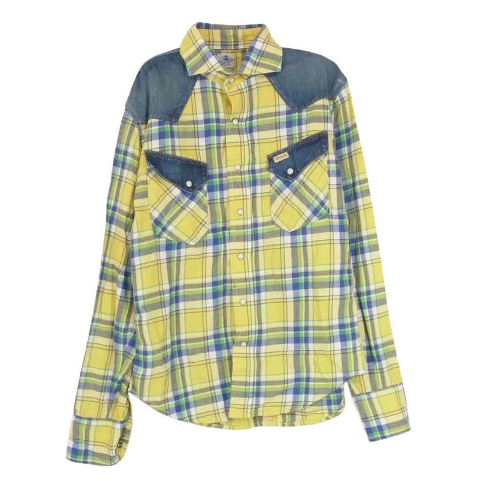 ウノピュウノウグァーレトレ　デニムウエスタンシャツ 1piu1uguale3 ウノピュウノウグァーレトレ × Wrangler ラングラー