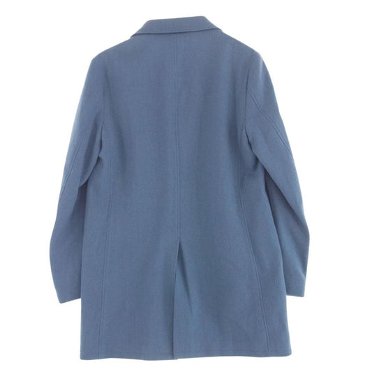 WACKO MARIA ワコマリア 13AW-BAL-11 × WOOLRICH ウールリッチ ウール チェスター バルカラー コート ライトブルー系 M【中古】