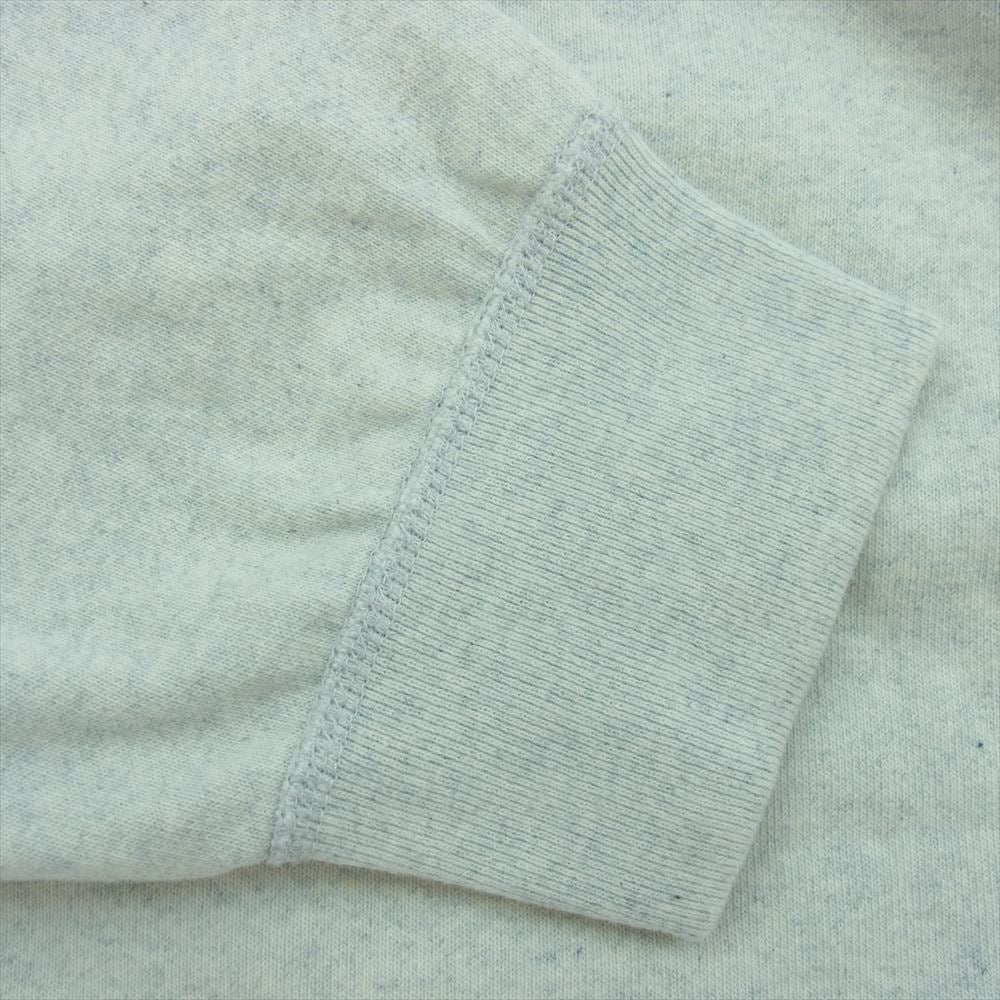 GRAPHPAPER グラフペーパー GM231-70334B Denim Mix Terry Crew Neck Sweater デニム ミックス テリー クルーネック スウェット ホワイト系 F【極上美品】【中古】