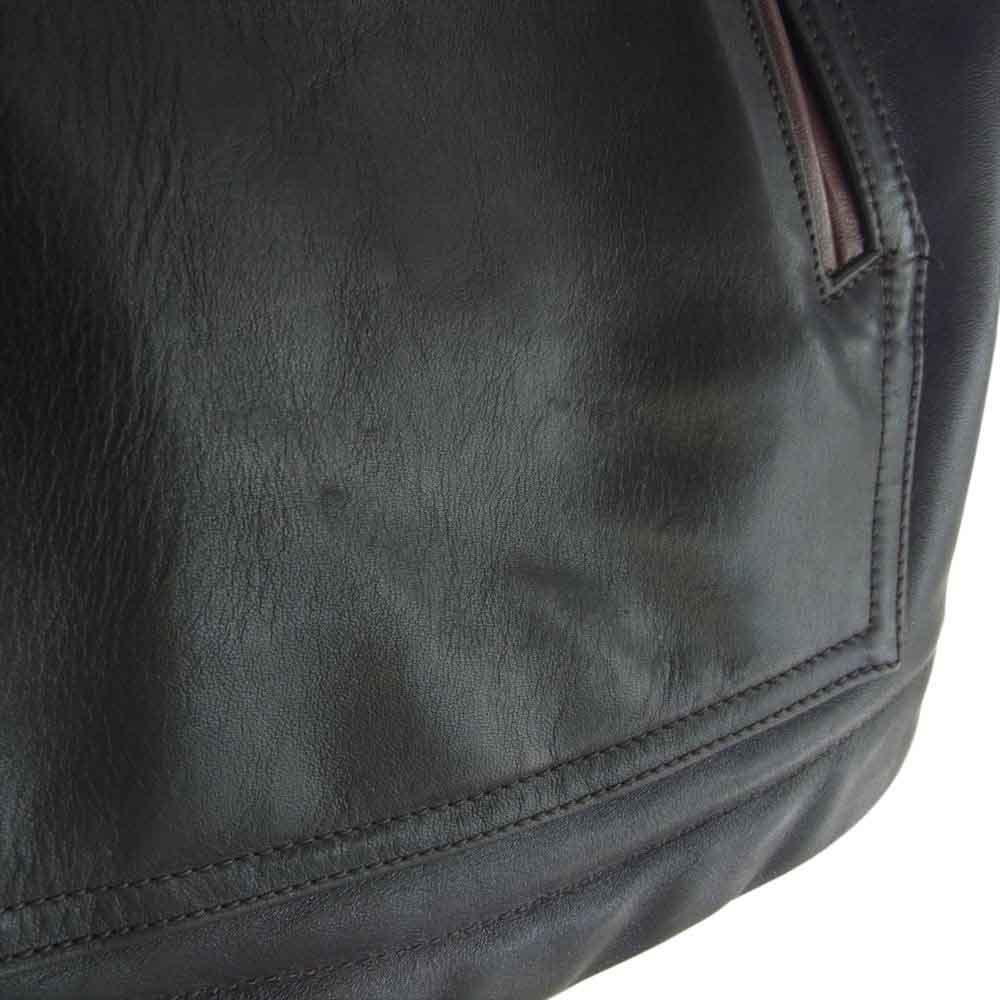 デラックスウエア D-16SP ALL HORSEHIDE VEST 裏地ボア オール ホースハイド レザー ベスト ブラウン系 ブラック系 L【中古】