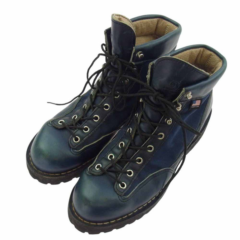 Danner ダナー USA製 DANNER LIGHT 3 INK ホーウィン社製 オイルレザー ダナー ダナーライト インク ネイビー系  US8.5【中古】