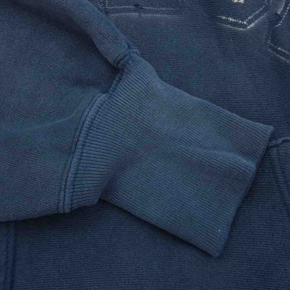 Champion チャンピオン USA製 ヴィンテージ 90s REVERSE WEAVE AVALON NAVY リバースウィーブ 染み込み スウェット ネイビー系 M【中古】
