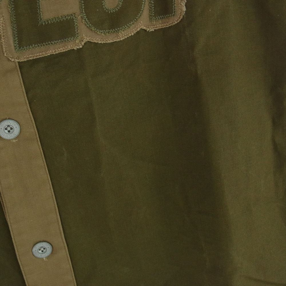 SAPEUR サプール OD Duck Shooting Shirt ダック シューティング シャツ BASEBALL SHIRTS ベースボール シャツ 半袖 カーキ系 M【中古】