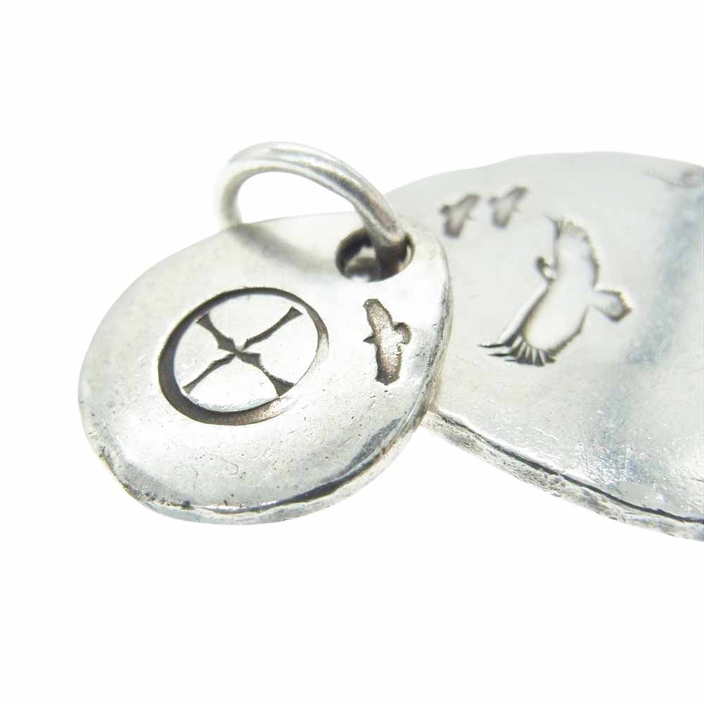 WINGROCK ウィングロック 1995 金付き 2連タタキ ダブルシルバーメタル ペンダントトップ シルバー系【中古】