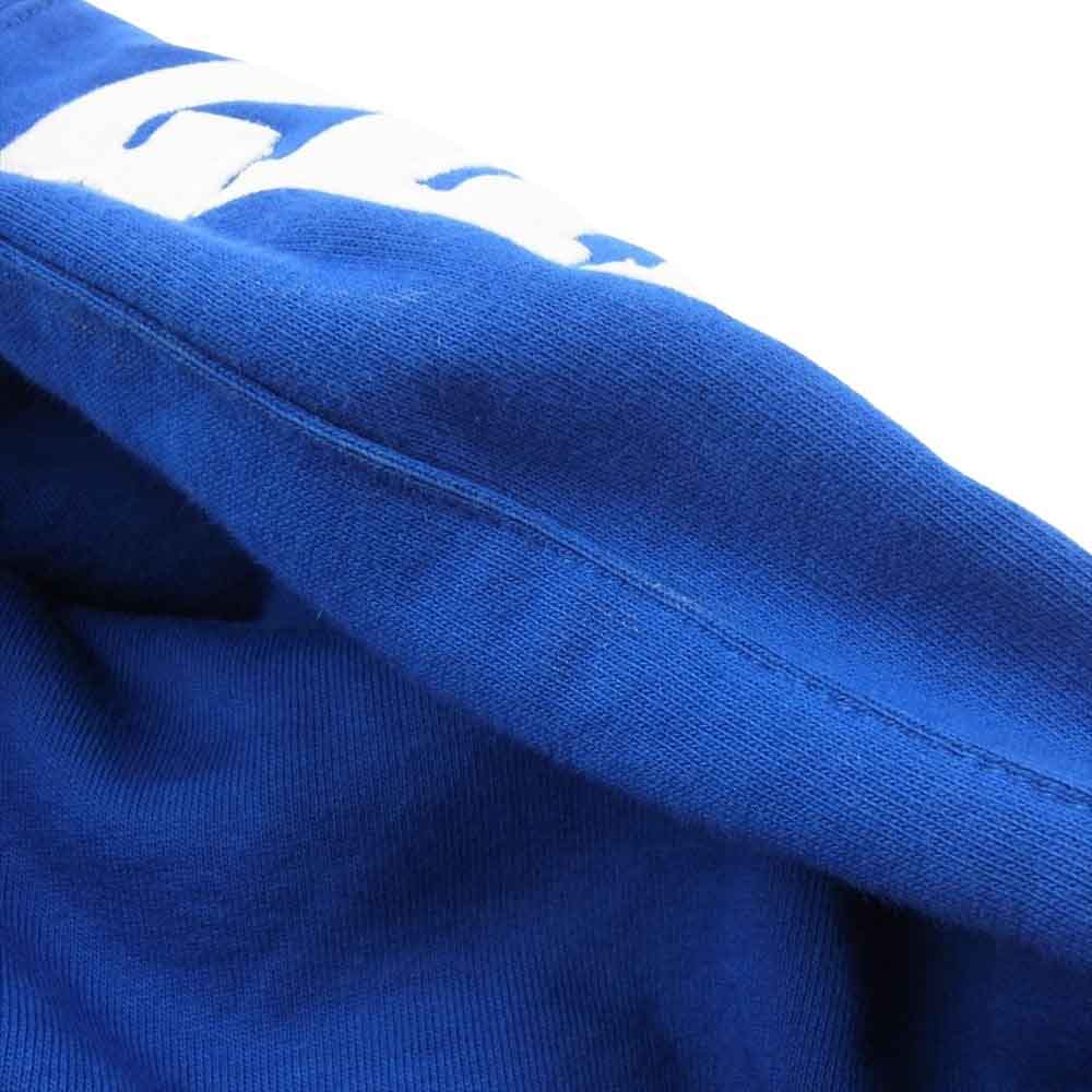 Supreme シュプリーム 19AW Mirrored Logo Hooded Sweatshirt ミラーロゴ スウェットシャツ パーカー フーディ ブルー系 L【中古】