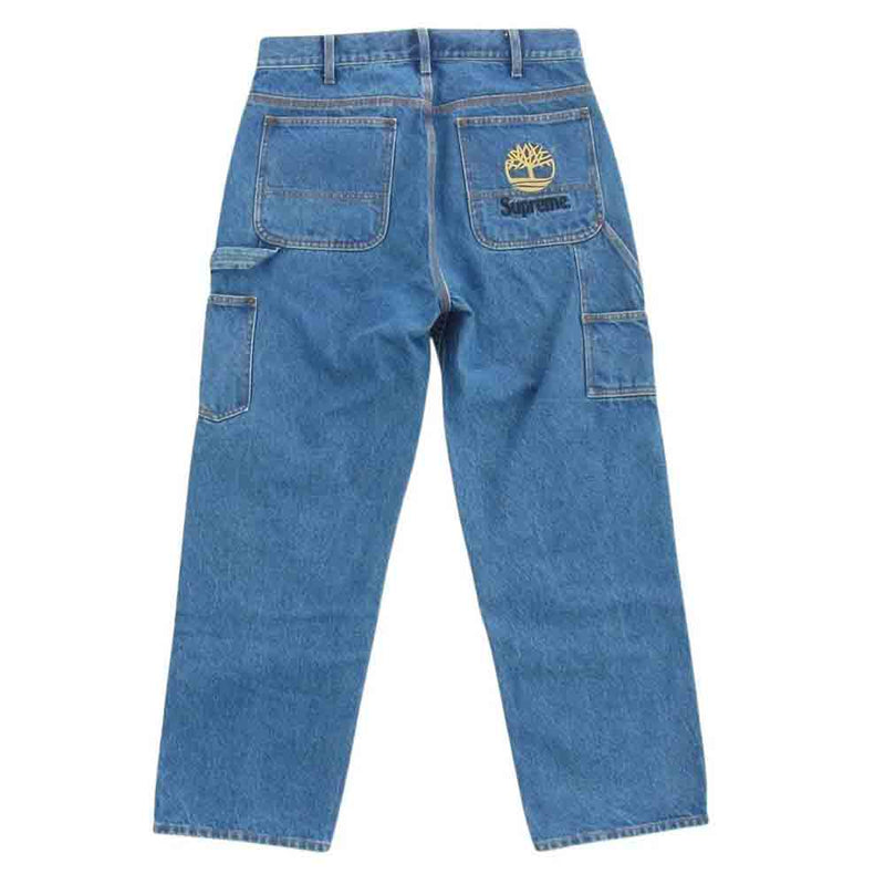 Supreme シュプリーム 21SS × Timberland Double Knee Painter Pant Denim ティンバーランド  ダブルニー ペインターデニムパンツ インディゴブルー系 30【中古】