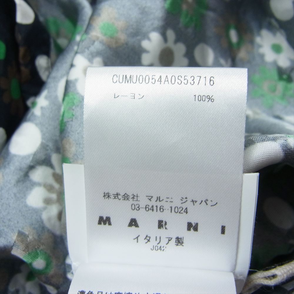 MARNI マルニ CUMU0054A0S53716 フラワードット レーヨン オープンカラー 半袖 シャツ 48【中古】