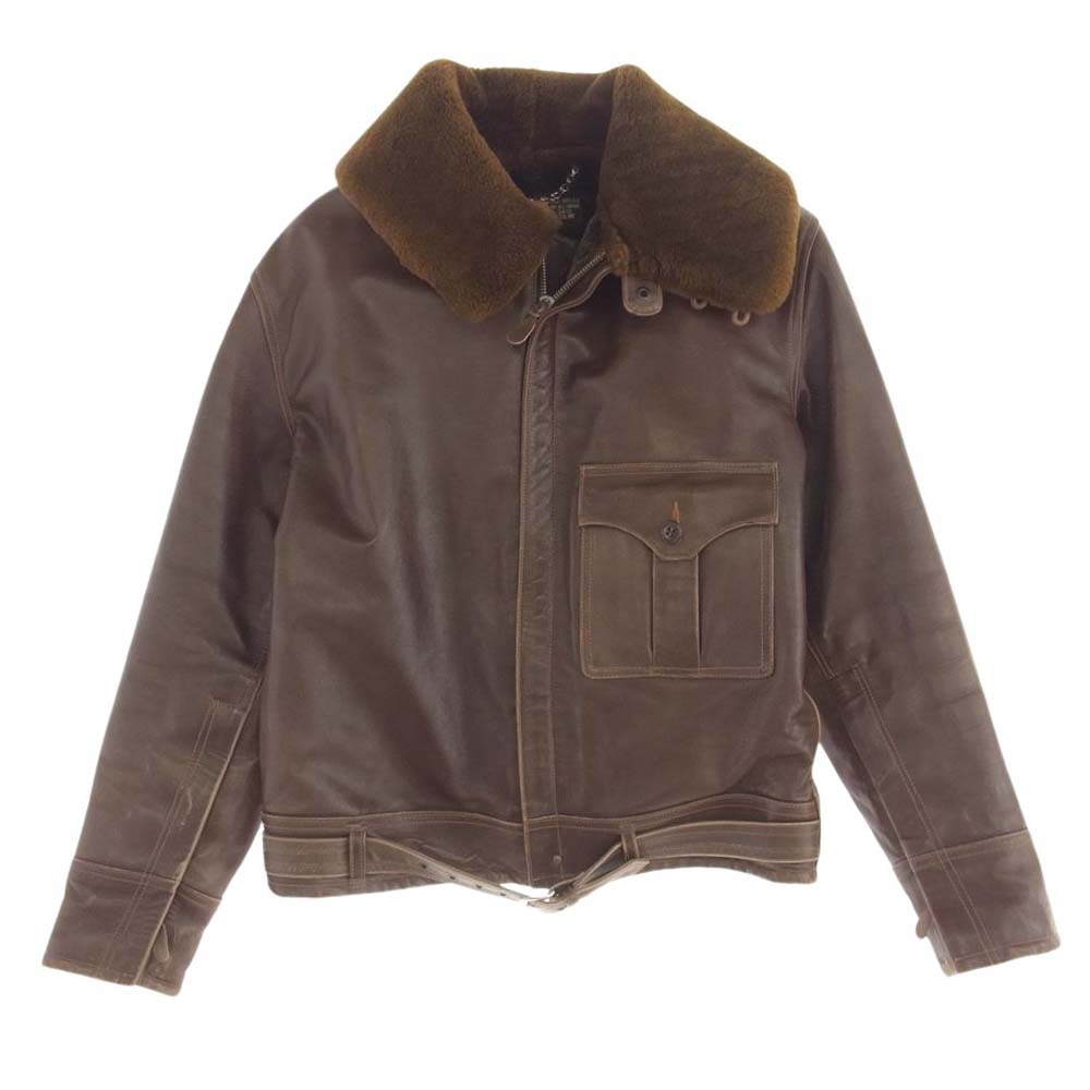 Buzz Rickson's バズリクソンズ BR80166 B-2 ホースハイド レザー フライトジャケット ブラウン系 40【中古】 Buzz Rickson's バズリクソンズ BR80166 B-2 ホースハイド レザー