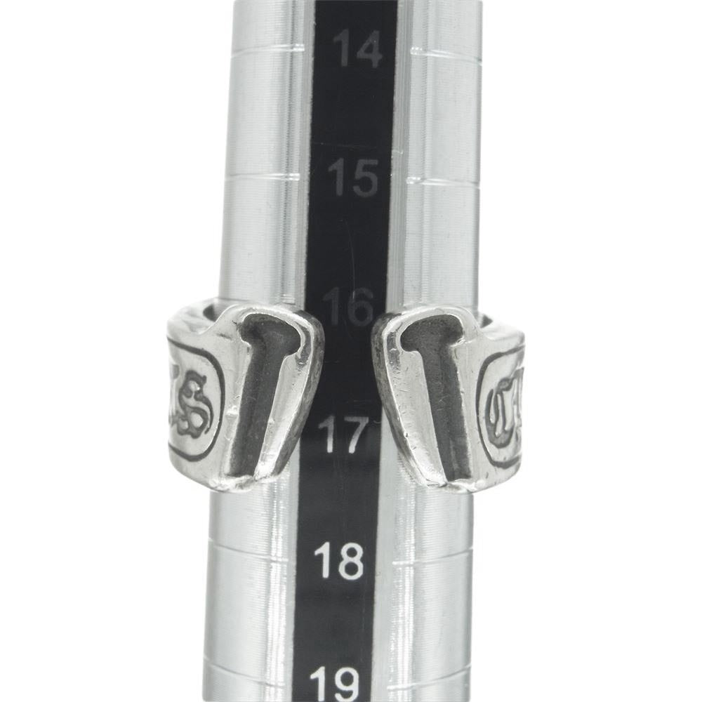 CHROME HEARTS クロムハーツ(原本無) LG SCROLL LABEL ラージ スクロールラベル リング 17号【中古】
