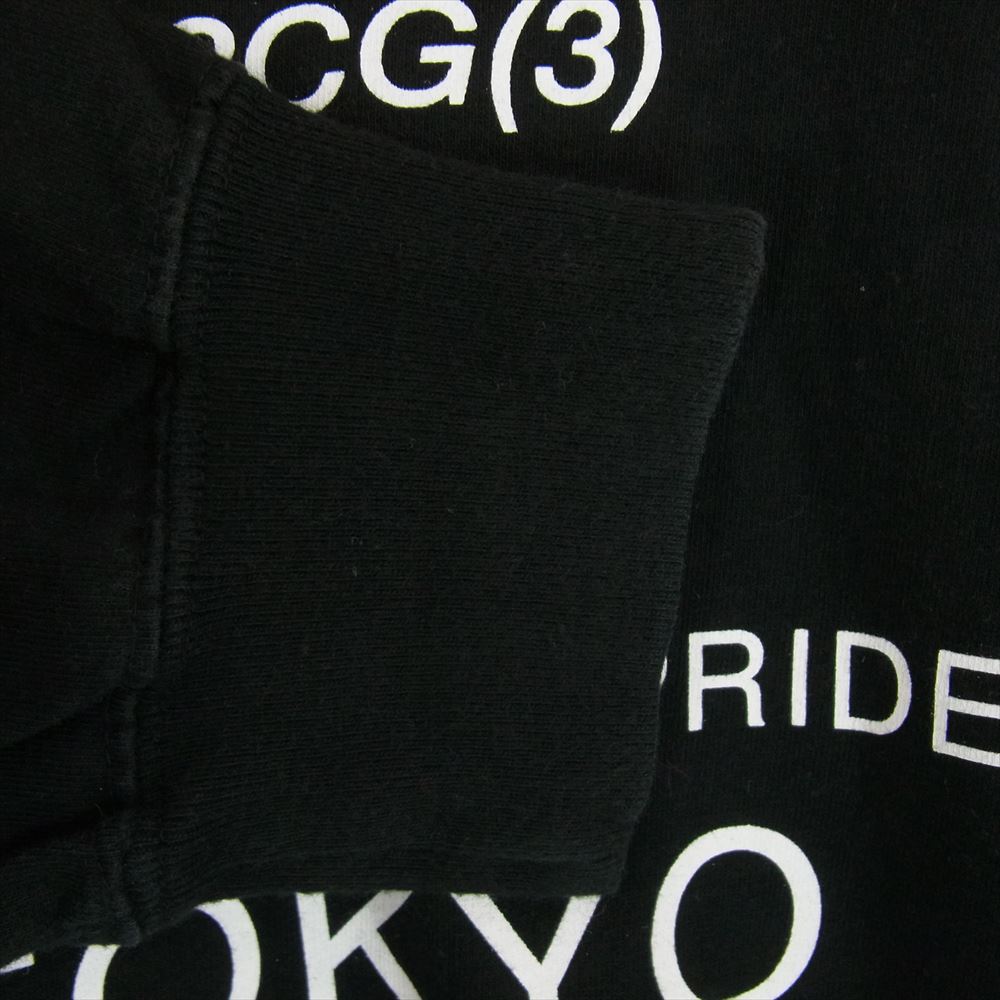 NEIGHBORHOOD ネイバーフッド 23SS HZ-T63-288 × Yohji Yamamoto POUR HOMME ヨウジ ヤマモトプールオム YN.CREW NECK LS ロングスリーブ 長袖 Tシャツ ブラック系 L【中古】
