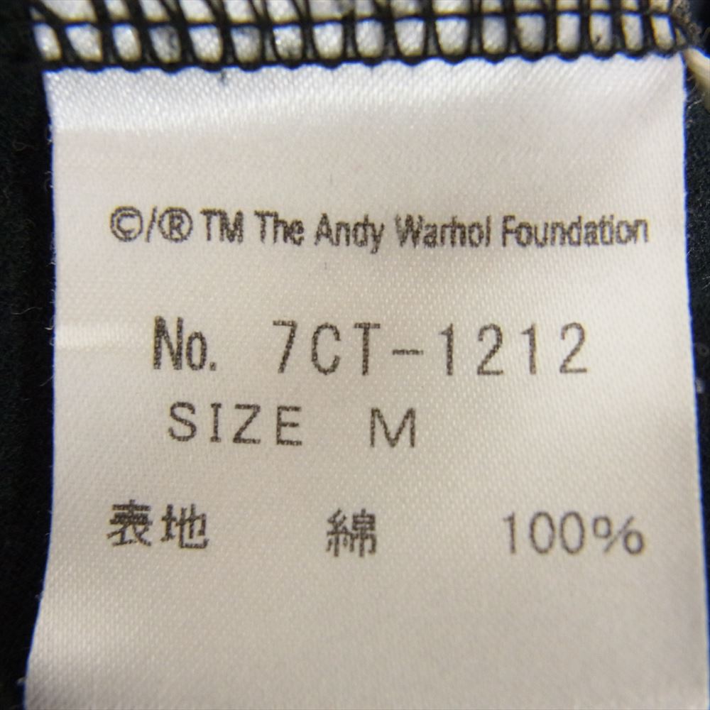 HYSTERIC GLAMOUR ヒステリックグラマー 7C-T1212 Andy Warhol アンディウォーホル 鳥かごプリント 半袖 Tシャツ ブラック系 M【中古】