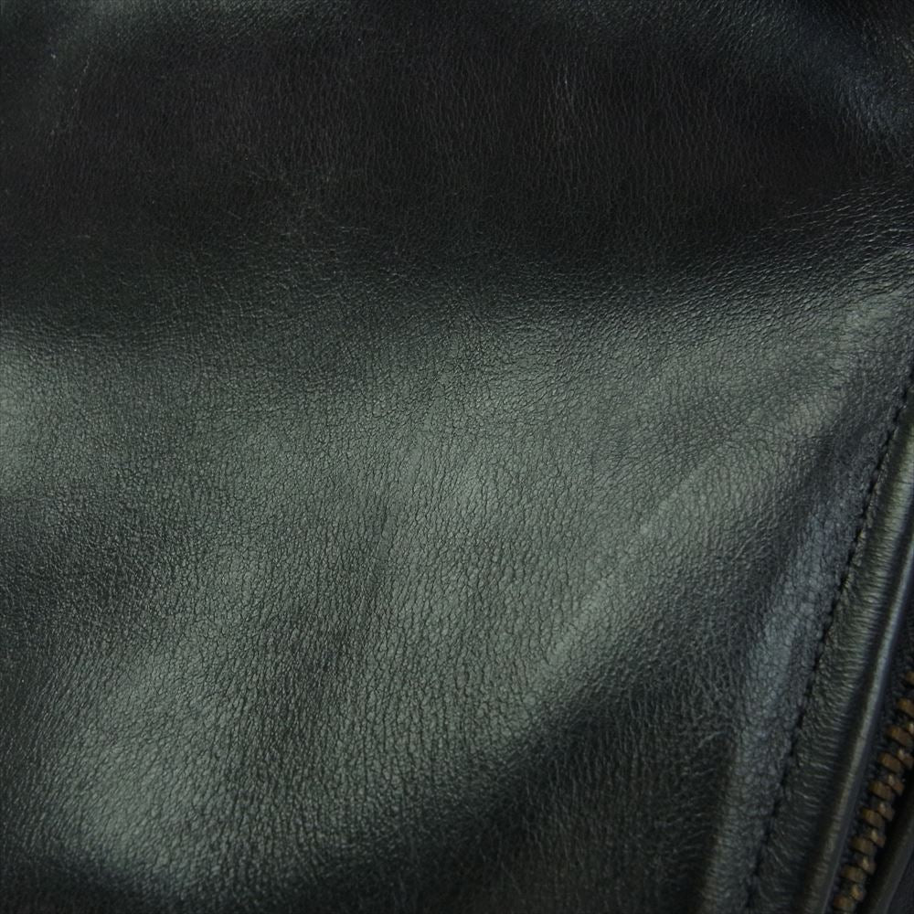 VANSON バンソン USA製 Type J 3/4 カーコート レザー ジャケット ブラック系 36【中古】