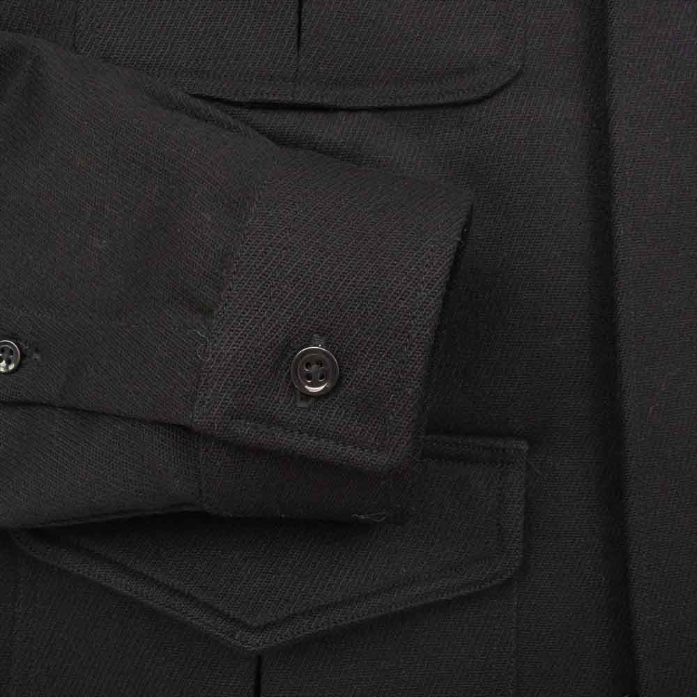 AMI PARIS アミパリス AM115FPM ウール ミリタリー シャツ ジャケット ブラック系 38【美品】【中古】