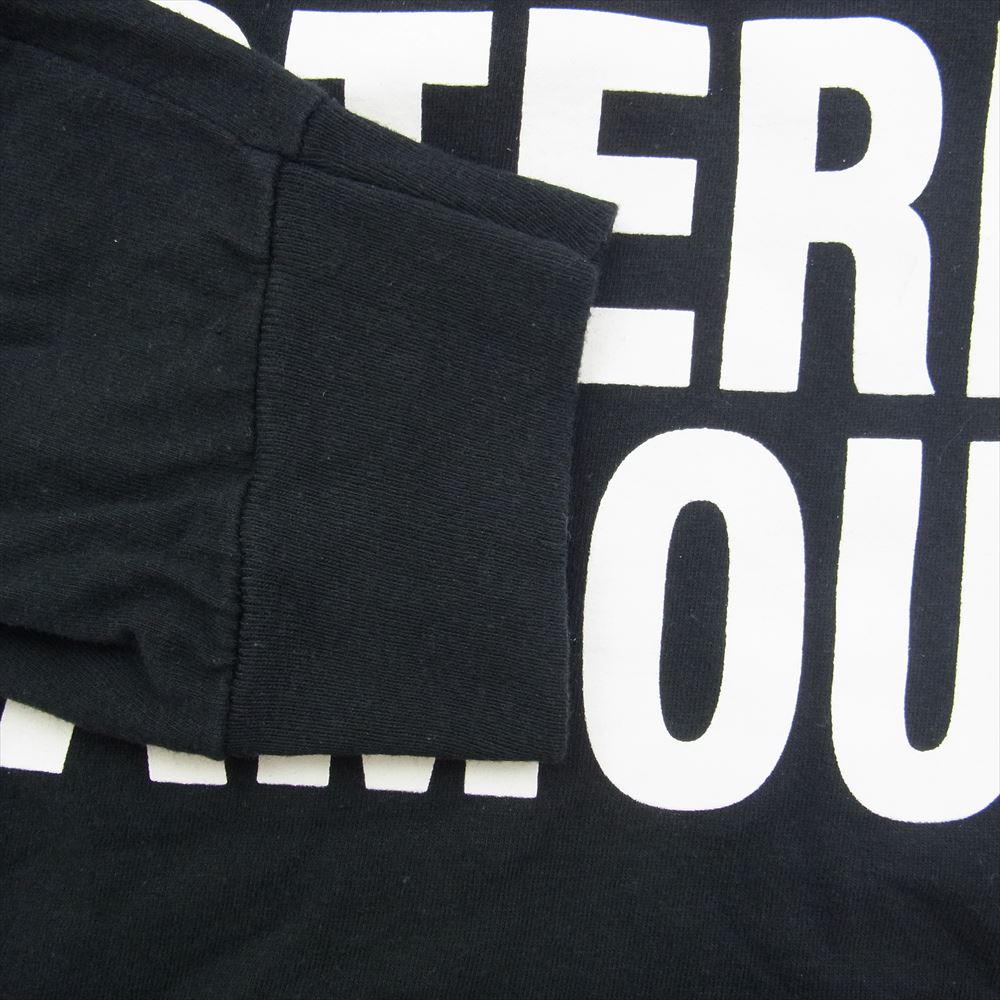 HYSTERIC GLAMOUR ヒステリックグラマー 19AW WDS HYS-04 WIND AND SEA ウィンダンシー ロゴ プリント 長袖 Tシャツ ブラック系 S【中古】