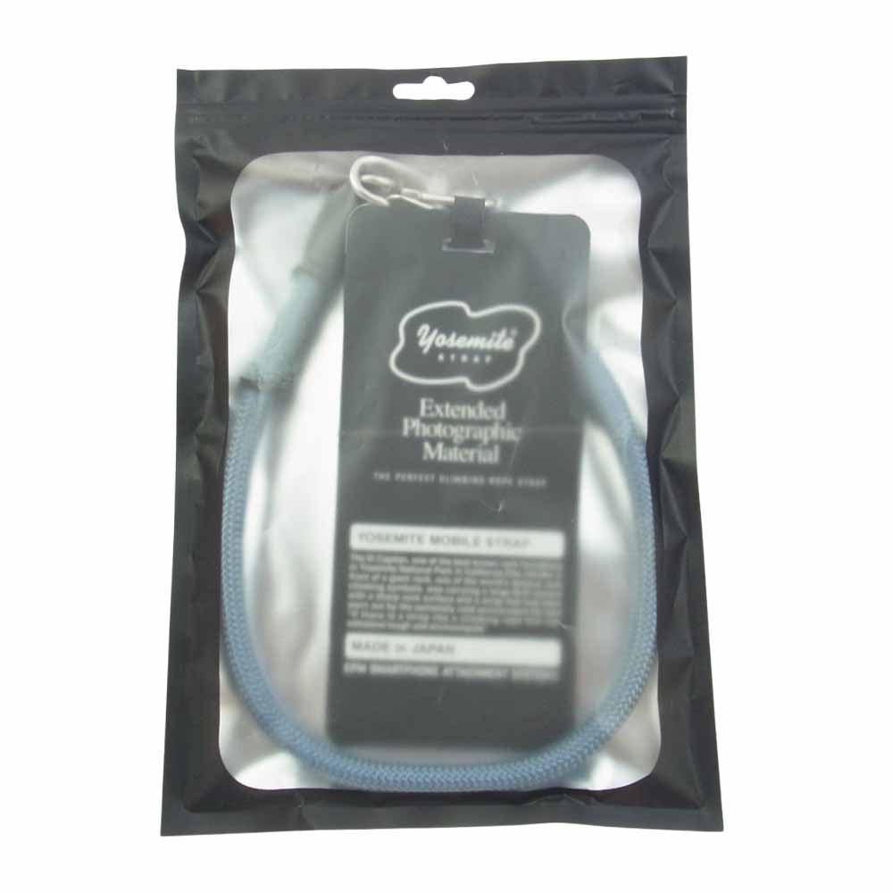 ヨセミテ モバイルストラップ 2WAY SHORT STRAP ショート ストラップ ライトブルー系【極上美品】【中古】