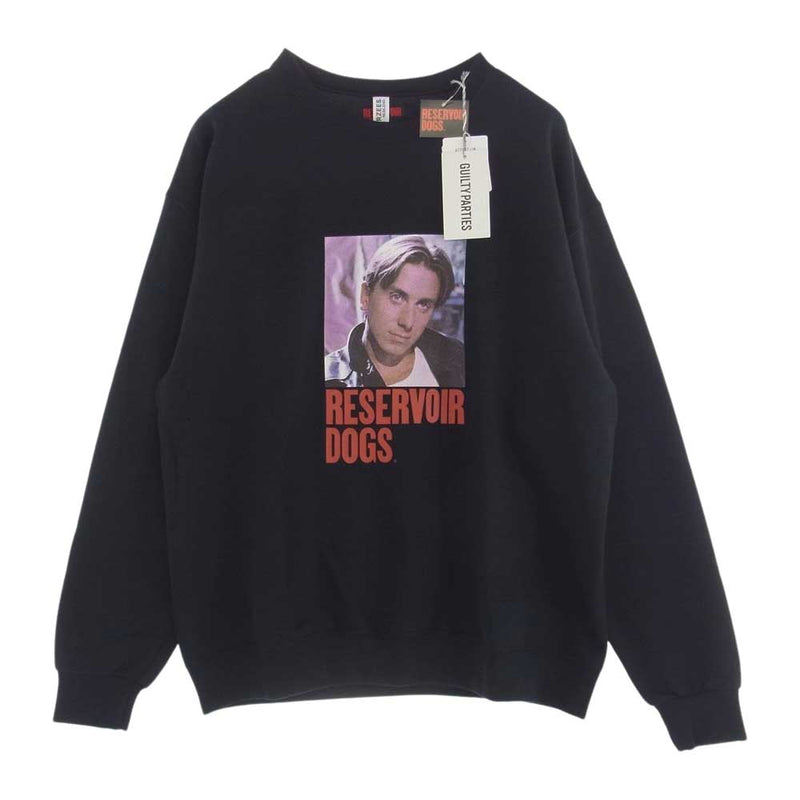 WACKO MARIA ワコマリア 24SS RESERVOIRDOGS レザボアレッグス CREWNECK SWEAT SHIRT  Mr.Orange クルーネック スウェット トレーナー ブラック系 L【新古品】【未使用】【中古】