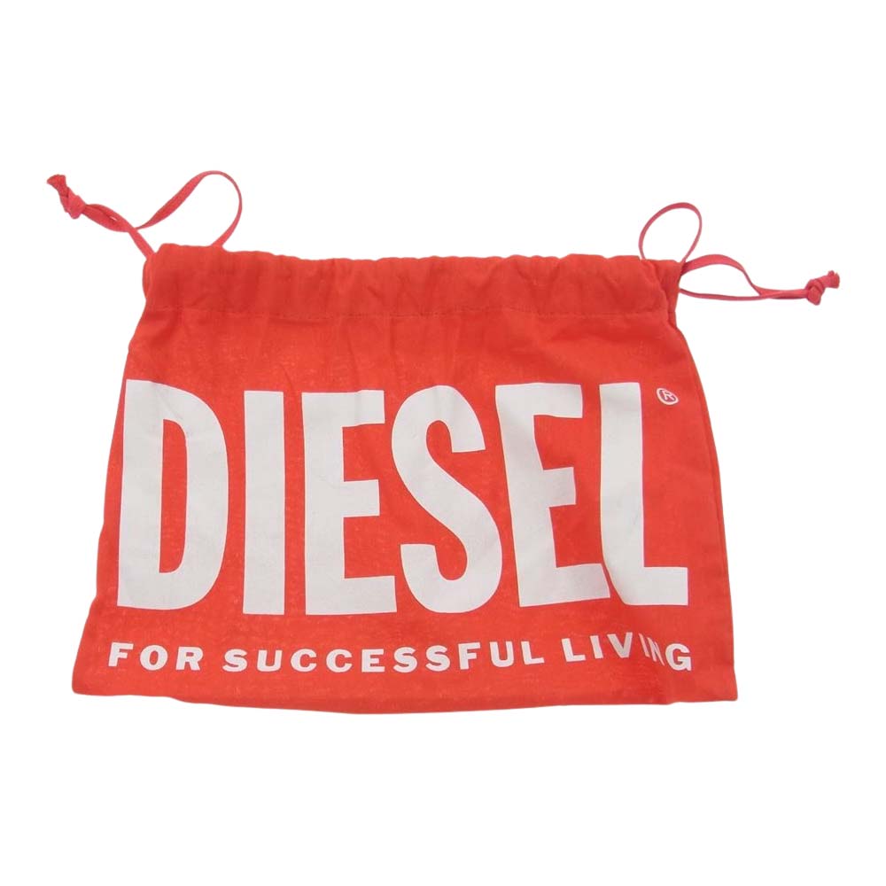 DIESEL ディーゼル 22AW X08516 オーバルD レザーベルト Dロゴ バックル ブラック系 85【中古】