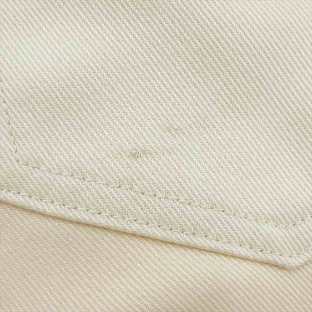 WACKO MARIA ワコマリア 23AW WS0199 × WRANGLER ラングラー WRANCHER DRESS JEANS ランチャー ドレス ジーンズ パンツ オフホワイト系 M【中古】