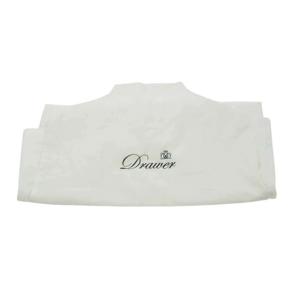 Drawer ドゥロワー 6526-299-0899 D SM P/S JQD BACKZIP OP フラワー 総柄 ジャカード バックジップ ワンピース ドレス ネイビー系 36【中古】