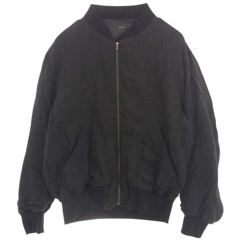 COMOLI コモリ 24SS Z01-01019 リネン Wクロス ジップ ブルゾン