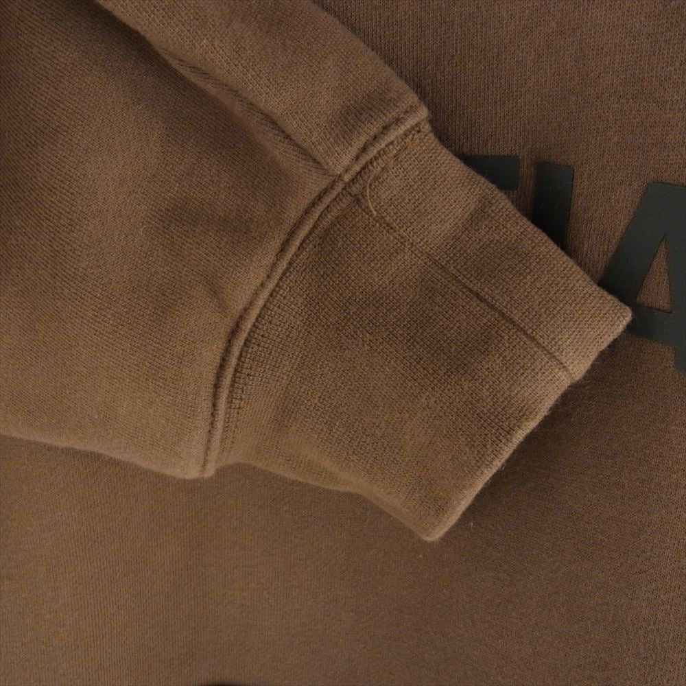 FEAR OF GOD フィアオブゴッド ESSENTIALS エッセンシャルズ ラバーロゴ プルオーバー パーカー ブラウン ブラウン系 M【中古】