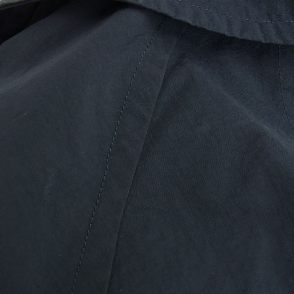 ウィム NYLON WASHER SIDE SLIT LOOSE COAT ステンカラー コート ネイビー系 M【中古】