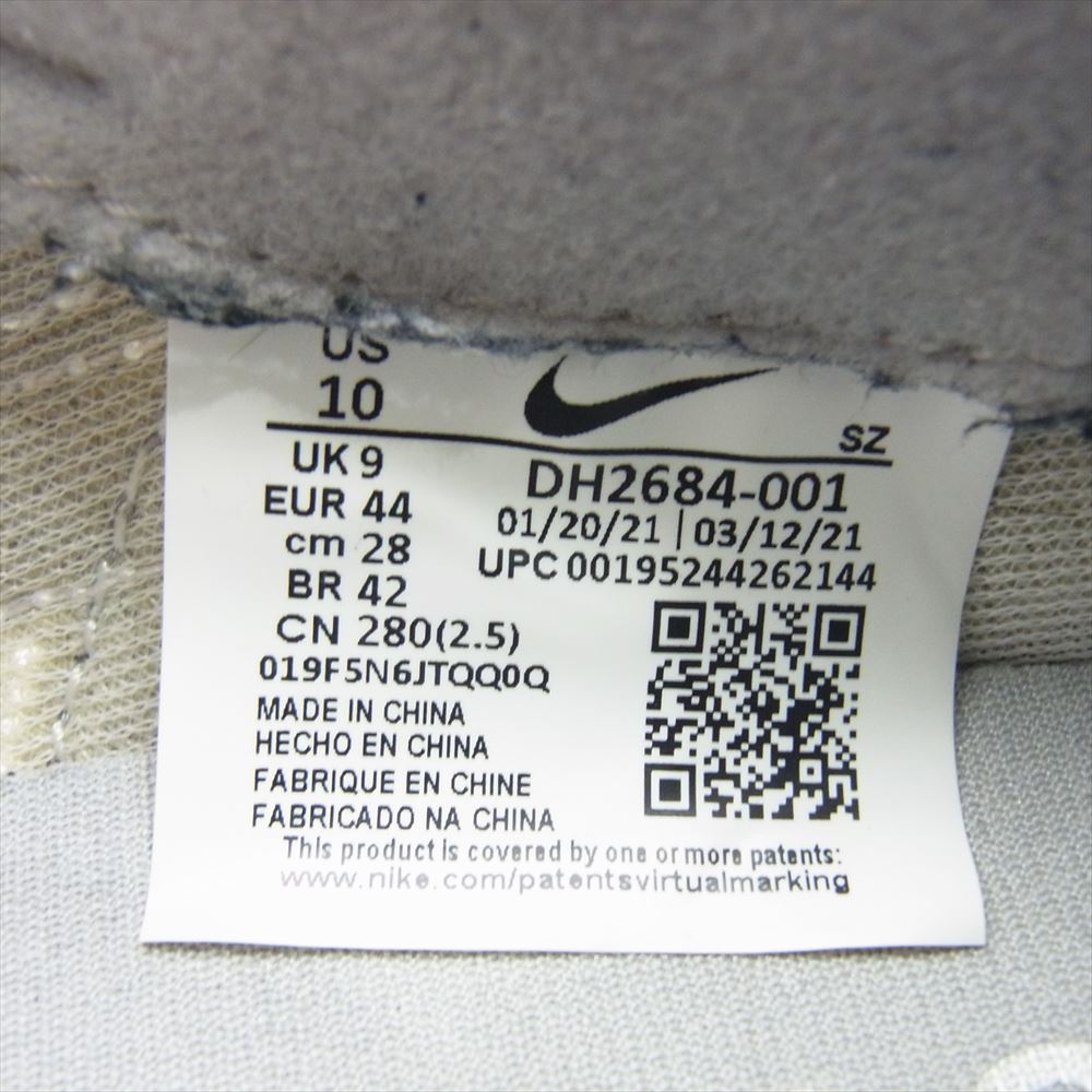 NIKE ナイキ DH2684-001 × Fragment フラグメント × sacai サカイ LD Waffle Light Smoke Grey ワッフル ライト スモーク スニーカー グレー系 28cm【中古】