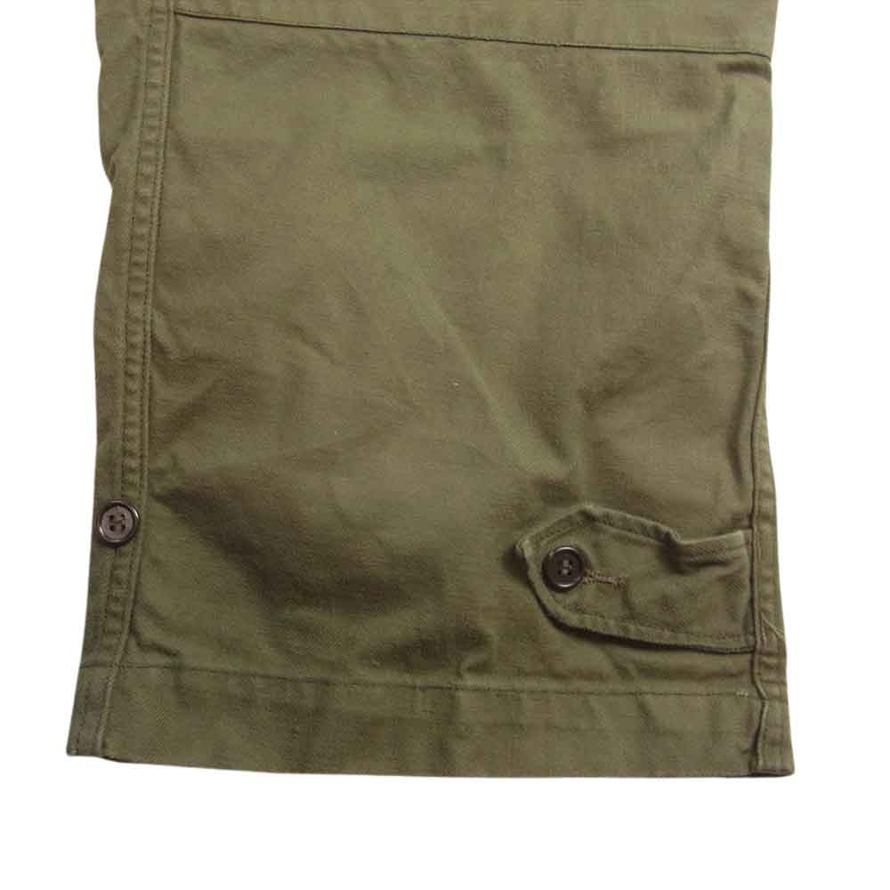 ミリタリー FRENCH ARMY 40s 50s フランス軍 M-47 カーゴパンツ 前期 カーキ系 25【中古】