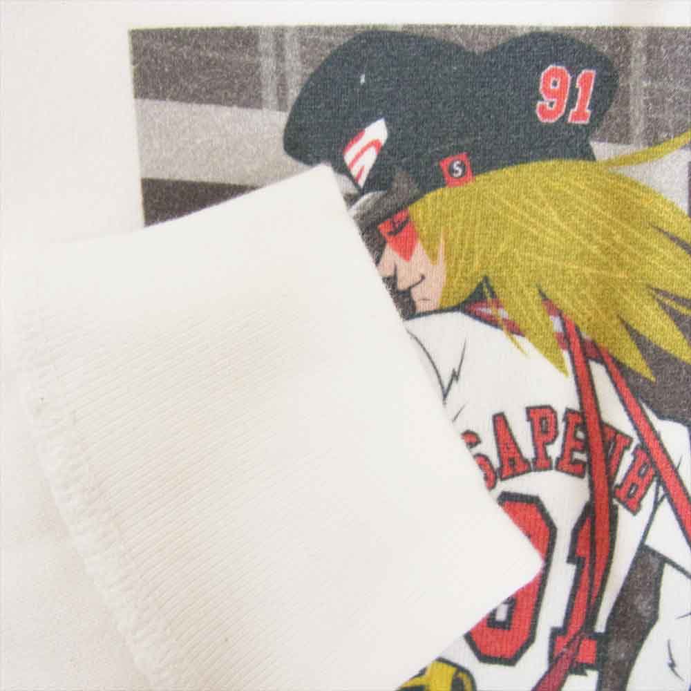 SAPEUR サプール HOODIE BIG3 WHITE タツノコプロコラ コラボ プルオーバー パーカー ホワイト系 L【中古】