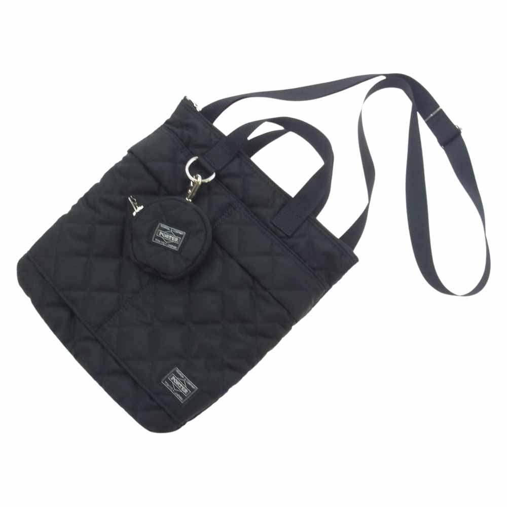 STUDIOUS✖️ PORTER ヘルメットバックミニ　ブラック　キルティング PORTER ポーター × STUDIOUS ステュディオス HELMET BAG MINI