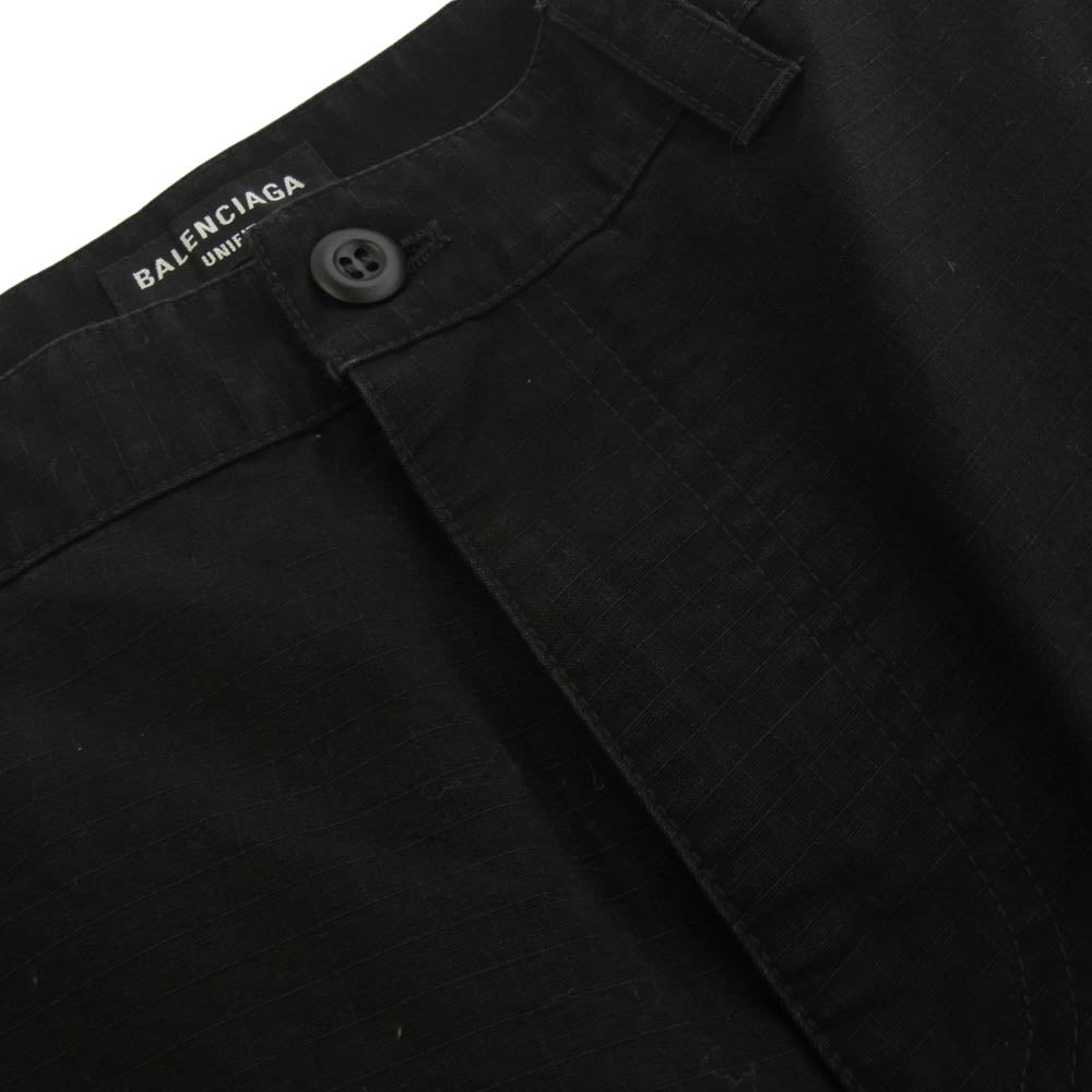 BALENCIAGA バレンシアガ 22AW 699613 TKP27 マルチポケット カーゴ ロング パンツ ブラック系 XS【中古】