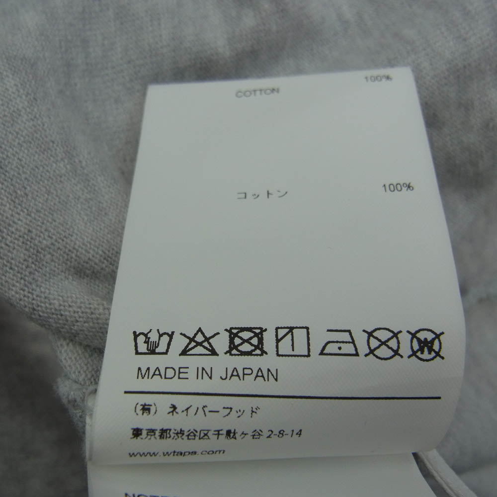 WTAPS ダブルタップス 24SS 241ATDT-CSM33 MOLT SS COTTON SIGN モルト 半袖 Tシャツ カットソー グレー系 03【中古】