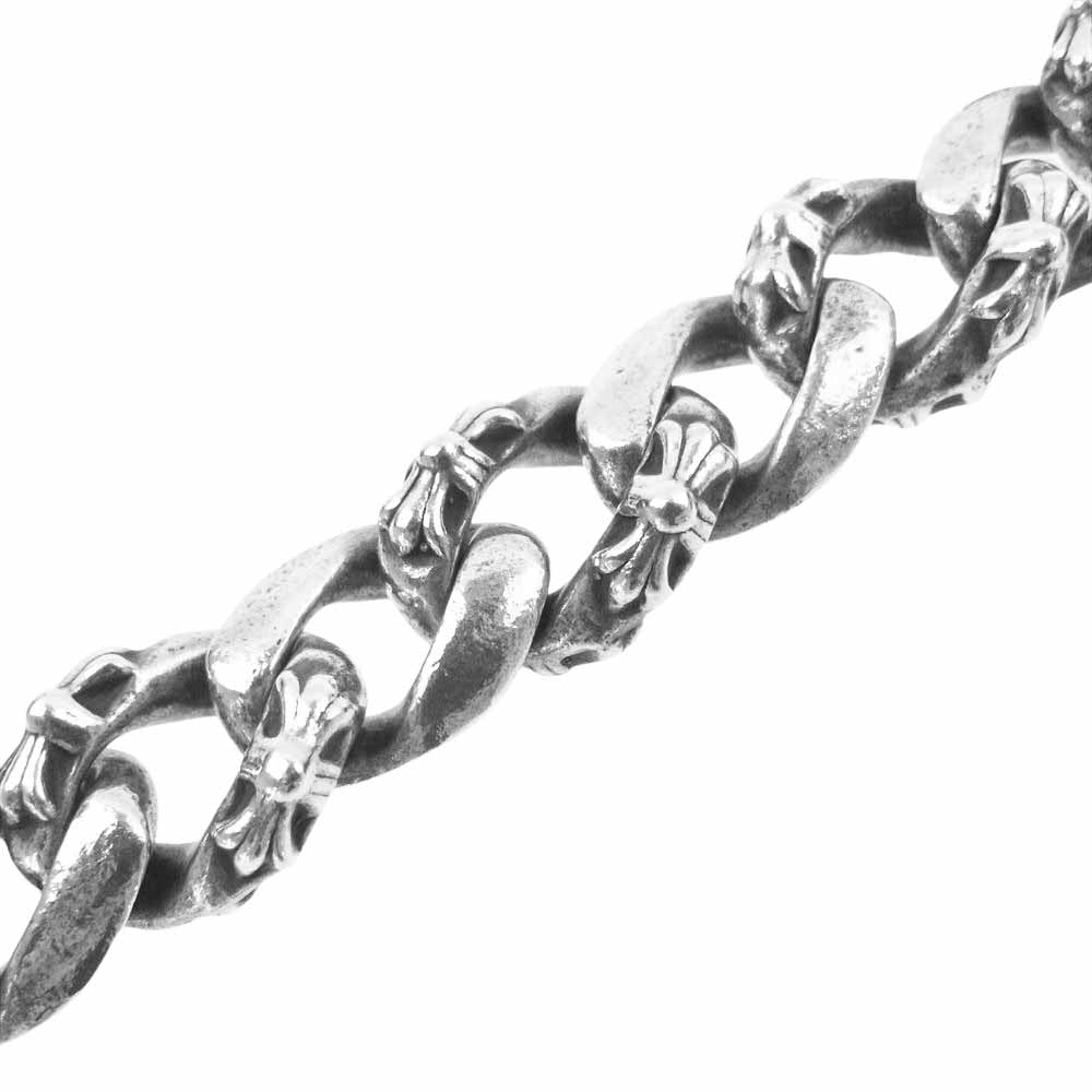 CHROME HEARTS クロムハーツ(原本無) FANCY SHORT-2 2クリップ ショート ファンシーリンク ウォレットチェーン シルバー系【中古】