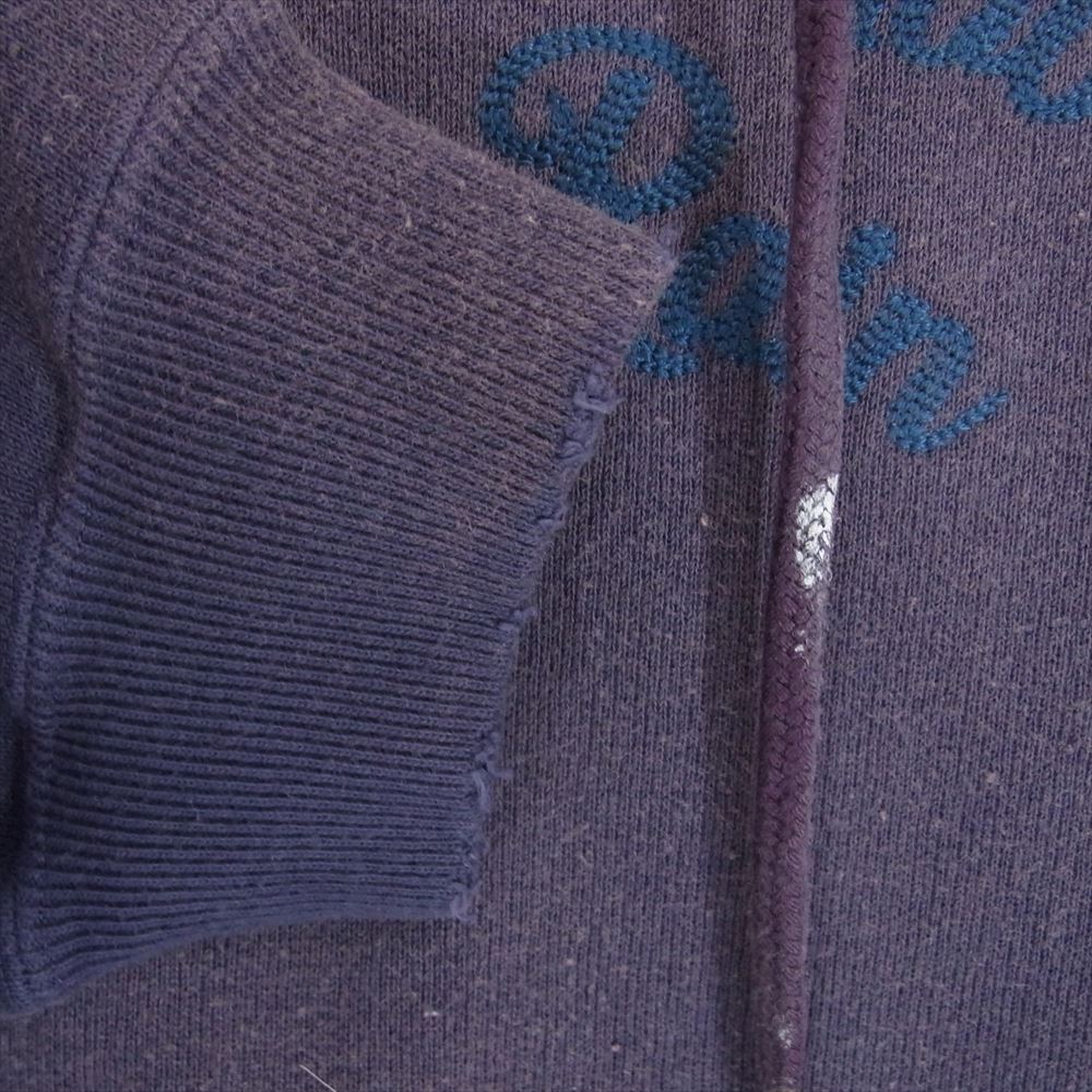 ダイリク 24SS C-12 MY HERO Sunburn Vintage Pullover Hodie ヴィンテージ加工 後付けフード サンバーン プルオーバー フーディ パーカー ネイビー系 M【極上美品】【中古】