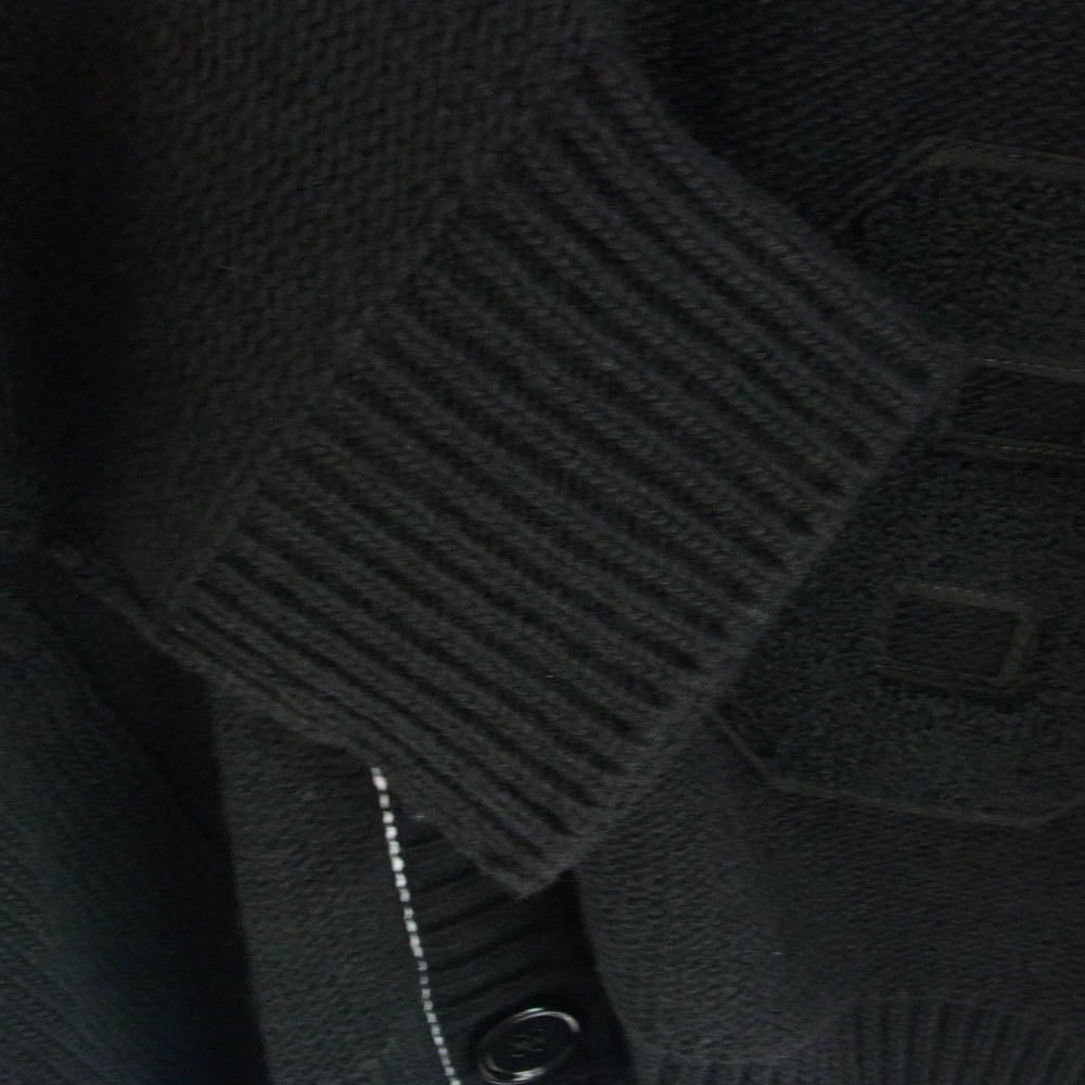 MAISON MARGIELA メゾンマルジェラ 22AW S62GP0075 MM6 エムエムシックス NUMBER PATCH ナンバーパッチ カーディガン ブラック系 S【美品】【中古】
