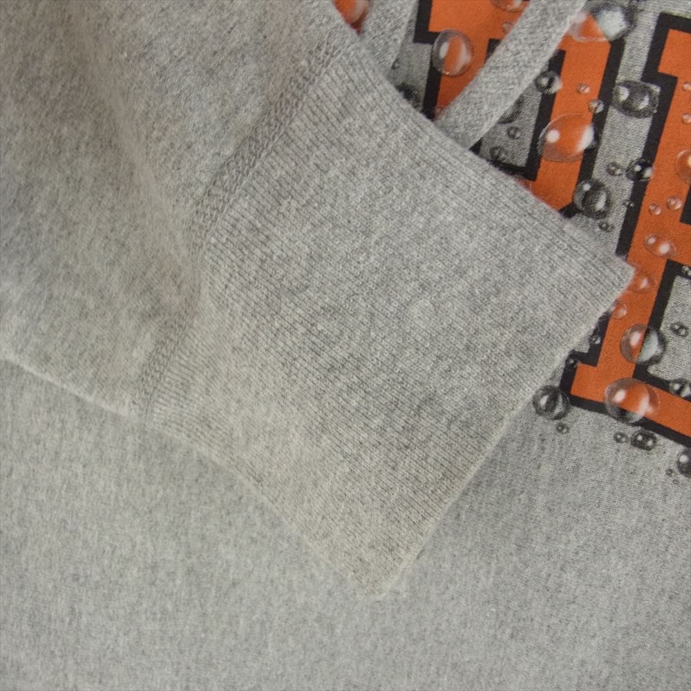 Supreme シュプリーム 18AW Water Arc Hooded Sweatshirt ウォーター アーチロゴ スウェット パーカー ヘザーグレー グレー系 S【中古】