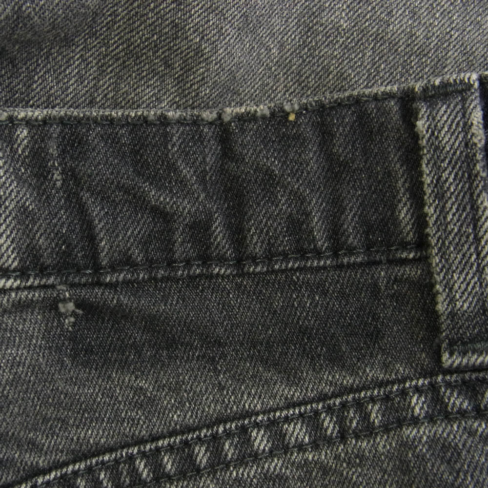 Ron Herman ロンハーマン 4020600077 RRR-24FM-061 Robert Wide Fit Black Denim Pants ロバート ダメージ加工 ワイドフィット デニムパンツ ジーンズ ブラック系 31【中古】