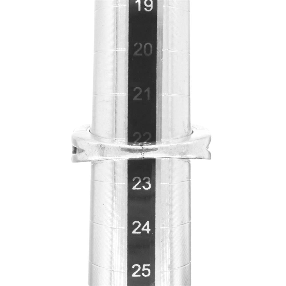 CHROME HEARTS クロムハーツ(原本無) NARROW V-BAND CH PLUS ナロー Vバンド CHプラス クロス リング シルバー系 22号【中古】