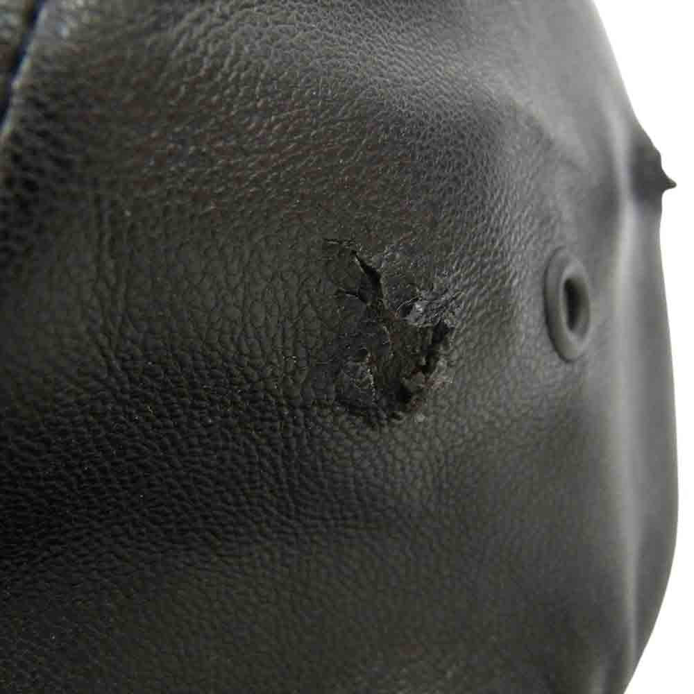 WTAPS ダブルタップス フェイク レザー 5パネル キャップ ブラック系【中古】
