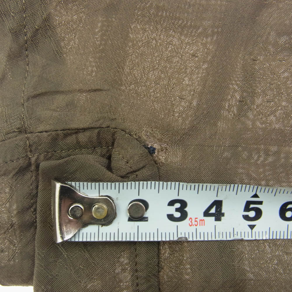 ISSEY MIYAKE イッセイミヤケ HaaT ハート レース切替 ウィンドウペン チェック 格子 チュニック カーキ系 2【中古】